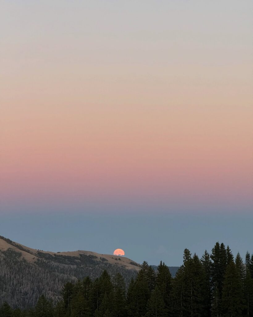 sunrise over the Bighorn Mountains of Wyoming