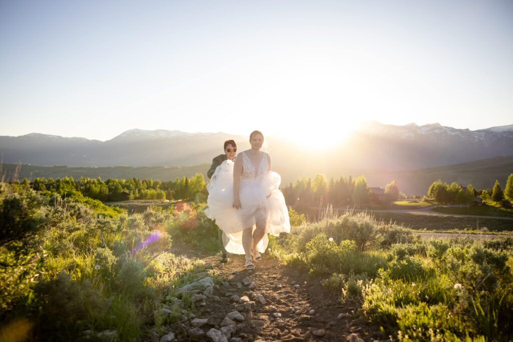 Romantic summer elopement in Grand Teton National Park 